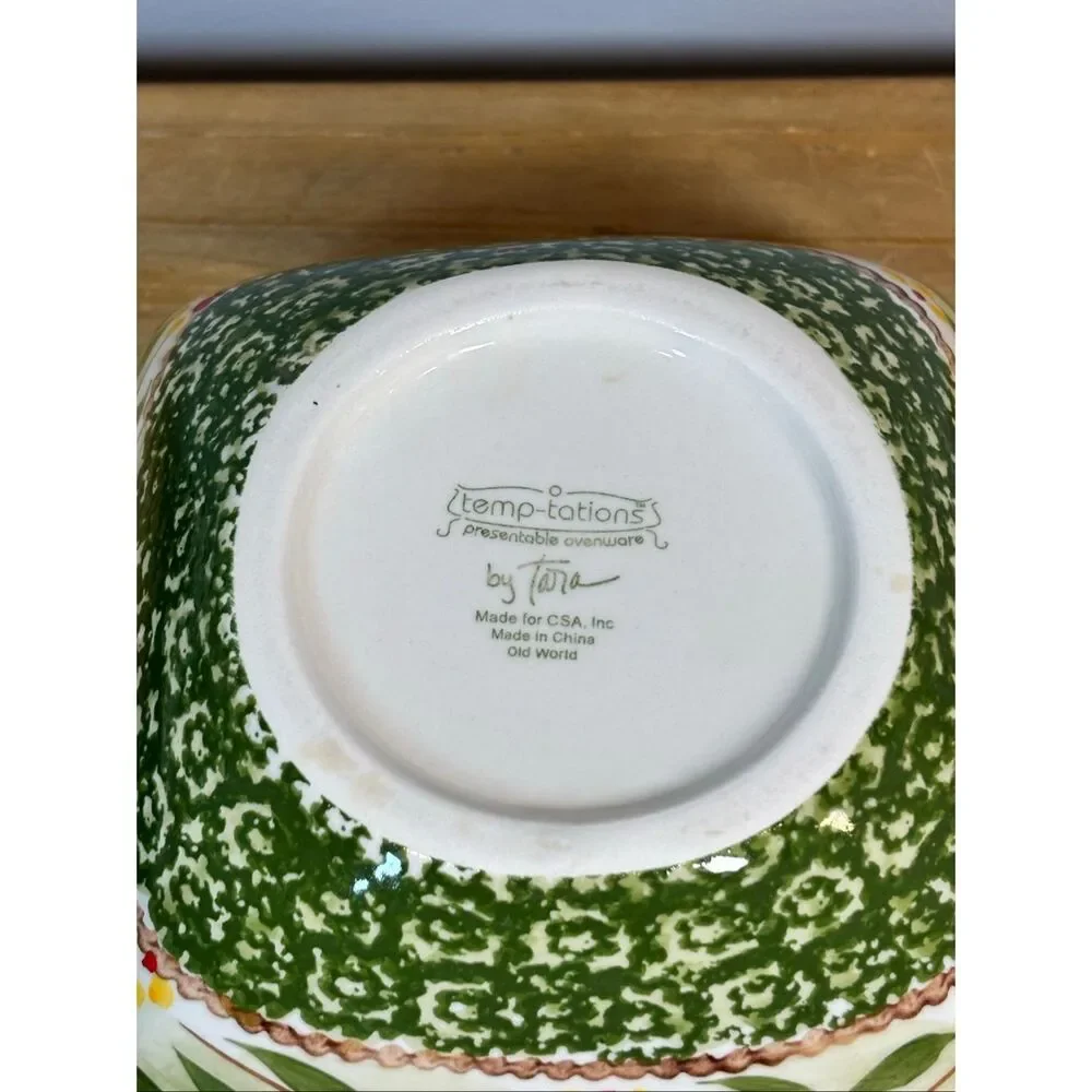 Temp-tations old world 7” green mixing bowl with lid - Picture 5 of 10